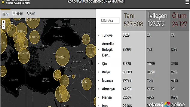 Cumhurbaşkanlığı'ndan koronavirüs bilgilendirme sitesi