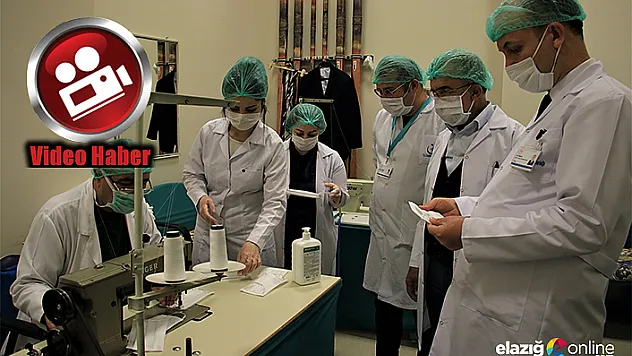 Depremin yükünü alan Şehir Hastanesinde maske ve dezenfektan üretimi başladı