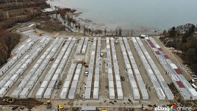 Depremin merkezi Sivrice'de, 247 aile için konteyner kent tamamlandı