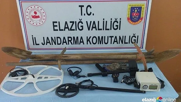 Elazığ'da kaçak kazı yapan 8 şahıs yakalandı