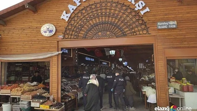 Elazığ'da &quot kapalı çarşı&quot kapatıldı