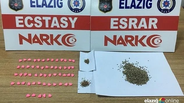 Elazığ'da uyuşturucu taciri suç üstü yakalanıp, tutuklandı