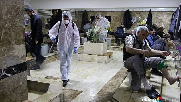 Elazığ'da &quotKorona virüsüne&quot karşı dezenfekte önlemi