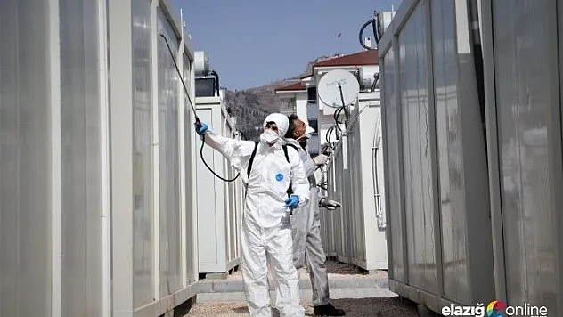 Konteyner kentte dezenfekte ve ilaçlama yapıldı