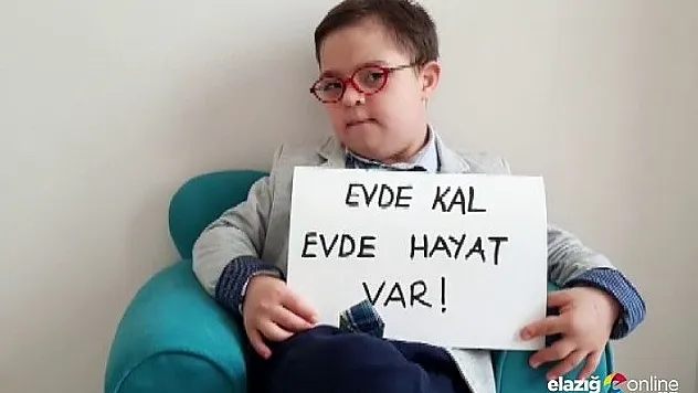 Özel bireylerden 'Evinde Kal' çağrısı