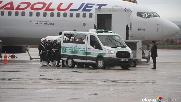 Şehit Müdür Yardımcısı Turan'ın naaşı memleketi Elazığ'a getirildi