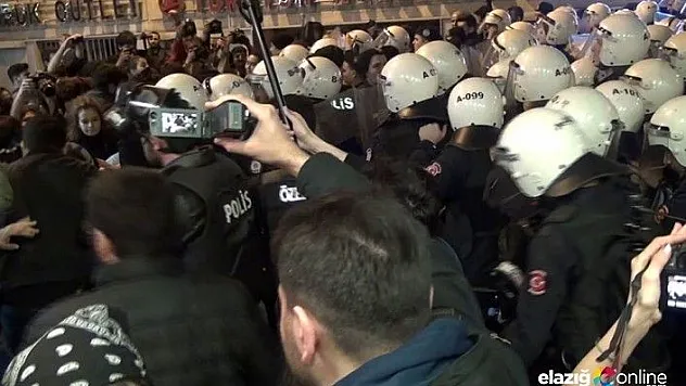 Taksim'de izinsiz gösteride 34 kişi gözaltına alındı