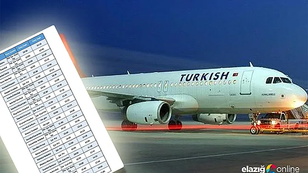 THY'nin iç hatlardaki bütün uçuşları belli oldu