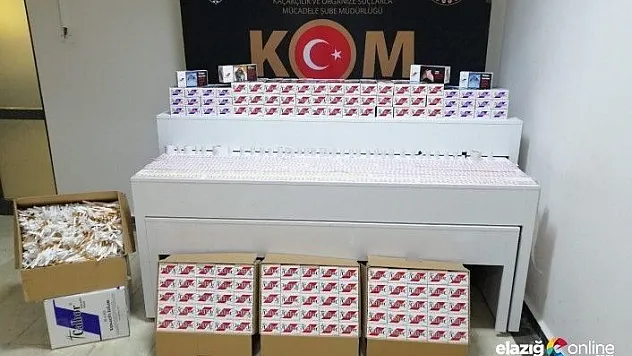 225 karton kaçak sigara ve bandroller ele geçirildi