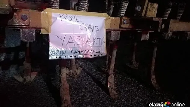 Ağın Kaymakamlığı İlçeye Arapgir'den Olan Tüm Girişleri Kapattı