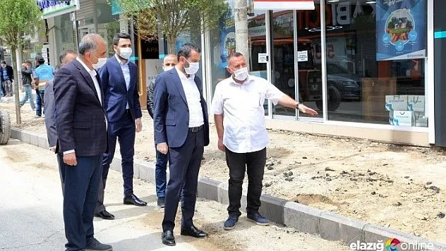 Başkan Şerifoğulları, üst yapı çalışmalarını inceledi