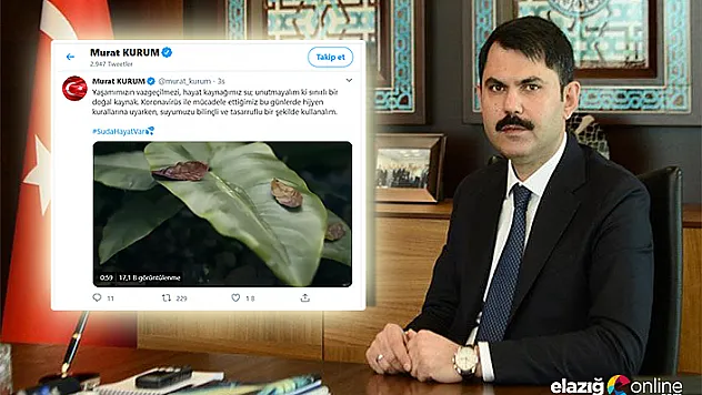 Çevre ve Şehircilik Bakanı Kurum'dan bilinçli su kullanımı uyarısı