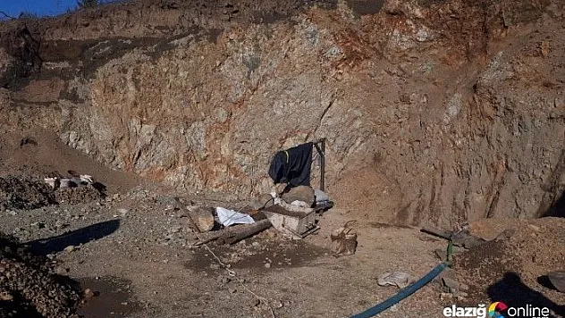 Elazığ'da kaçak kazı yapan şahıs suç üstü yakalandı