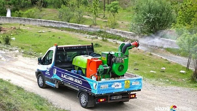 Elazığ'da 10 yeni araçla dezenfekte ve ilaçlama çalışması