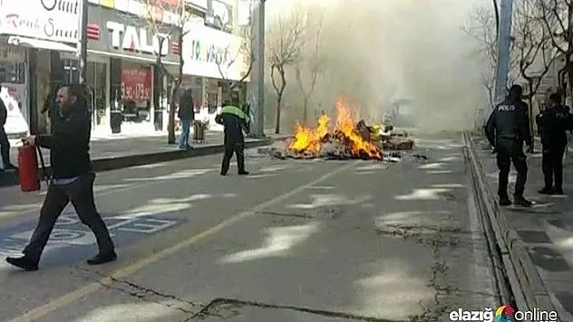 Sürücünün uyanıklığı, kamyoneti yanmaktan kurtardı