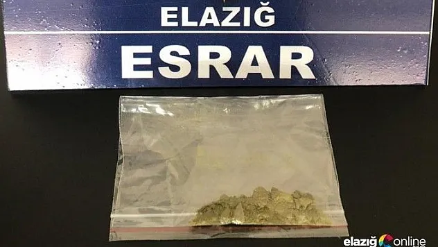 Elazığ'da uyuşturucu ile mücadele