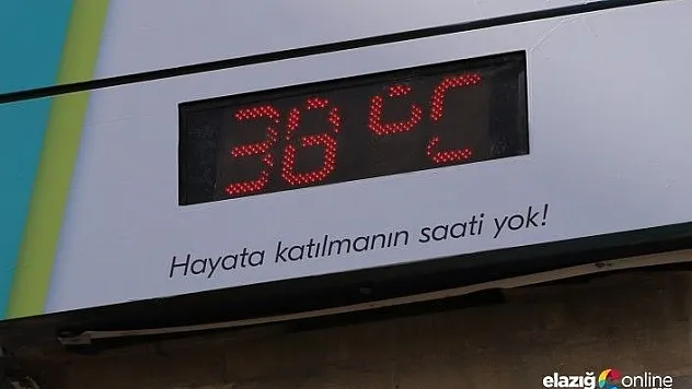 Elazığ'da termometreler 38 dereceyi gösterdi