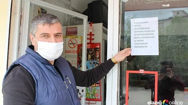 Gizli hayırsever bakkala girdi, 10 bin TL'lik borcu kapattı