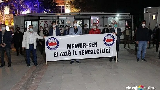 Memur-Sen Elazığ'dan kan bağışı desteği