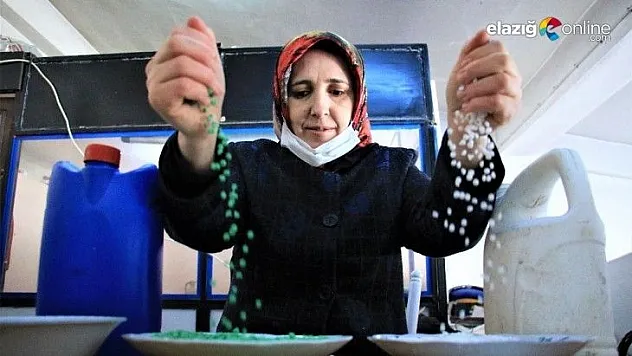 3 çocuk annesi kadın geri dönüşüm tesisi ile iş sahibi oldu