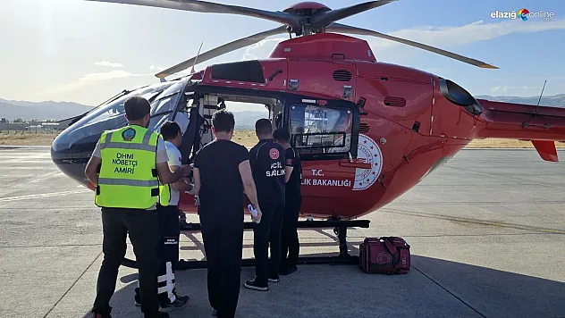 76 yaşındaki hasta Elazığ'a ambulans helikopterle sevk edildi