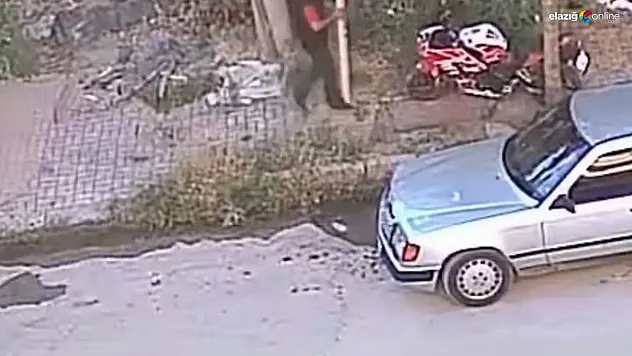 Elazığ'da motosiklet hırsızının başarısız girişimi