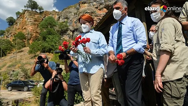 Akşener, şehit öğretmen anısına Munzur'a karanfiller bıraktı