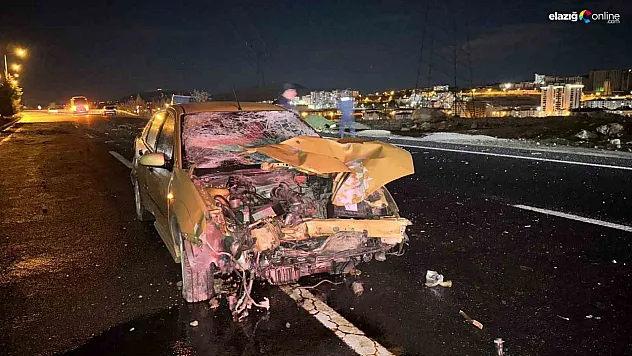 Pert olan araçtan burnu bile kanamadan kurtuldu!