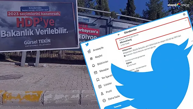 Asılan afişler Türkiye gündeminde!