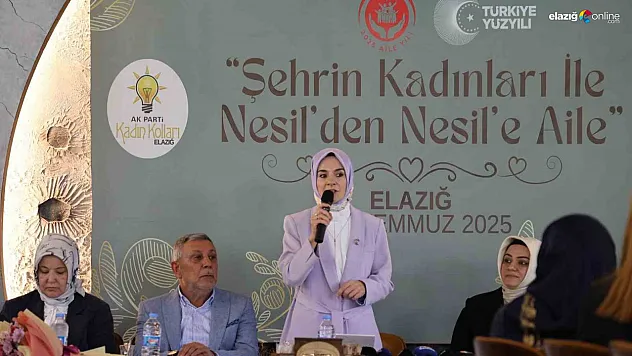 Aile Bakanı Mahinur Özdemir Göktaş'tan Elazığ'da Kadın ve Aile Vurgusu!