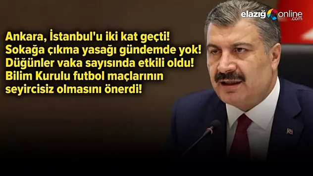 Bakan Koca'dan flaş açıklama: Birinci dalganın ikinci pikini yaşıyoruz