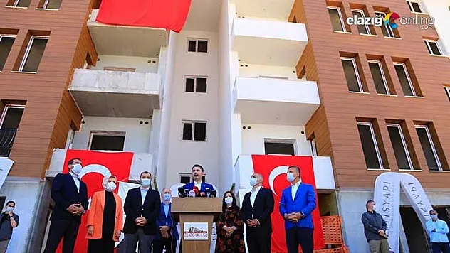 Bakan Kurum: 'Deprem konutlarının Elazığ ve Malatya'daki toplam maliyeti 5 milyar lira'