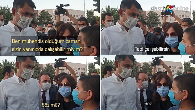 Bakan Kurum ile Emre'nin gülümseten diyaloğu!