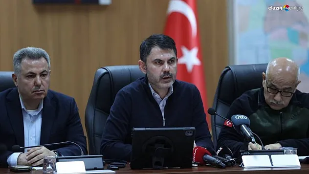 Bakan Murat Kurum'dan Elazığ'ın yapı durumu hakkında açıklama!