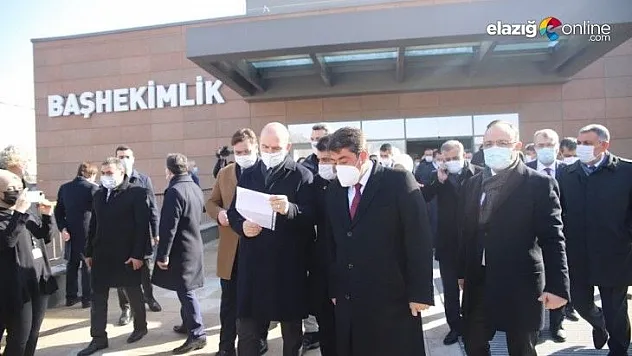 Bakan Soylu'dan Elazığ'da hasta ziyaretleri