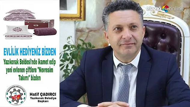 Başkan Çadırcı'dan yeni evlenecek çiftlere destek