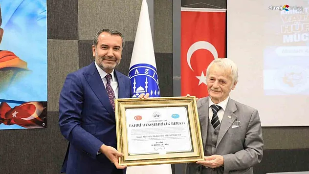 Elazığ Belediye Meclisi'nden Tarihi Karar: Kırımoğlu Artık Fahri Hemşehrimiz!