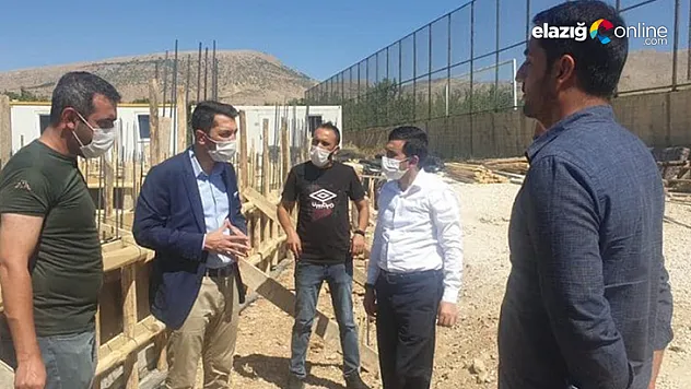 Baskil'de stadyum inşaatı sürüyor