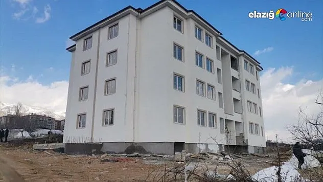 Baskil emniyet lojmanlarının inşaatında sona yaklaşıldı