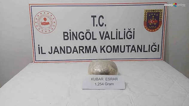 Bingöl'de 1 kilo esrar ele geçirildi