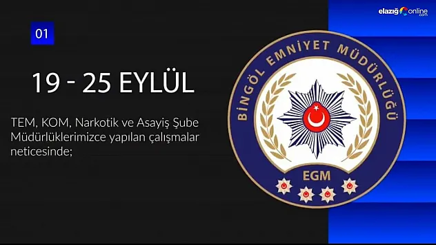 Bingöl'de 50 şüpheli yakalandı