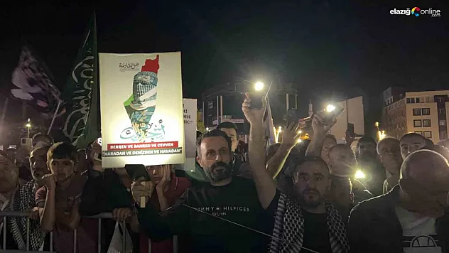 Bingöl'de Filistin'e destek yürüyüşü