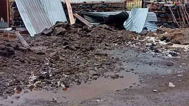 Bingöl'de fırtına çatıları uçurdu