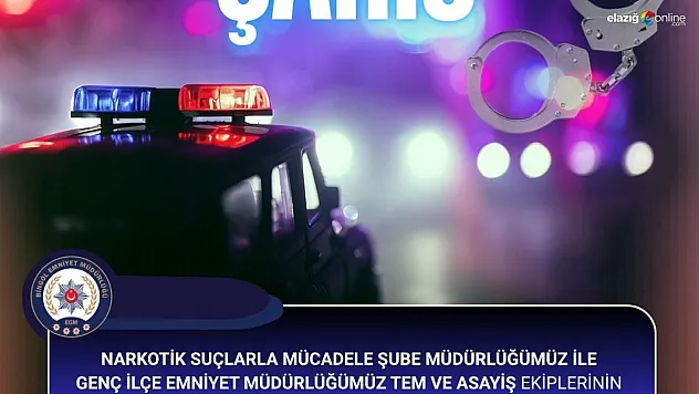 Bingöl'de hakkında 15 yıl kesinleşmiş hapis cezası bulunan zanlı tutuklandı