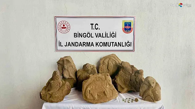 Bingöl'de jandarma ekipleri eski eser ele geçirdi