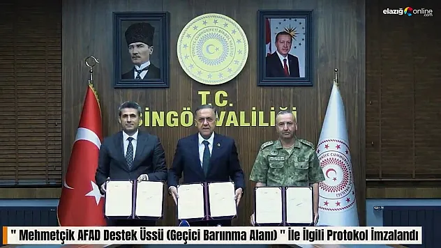 Bingöl'de konteyner kent için protokol imzalandı