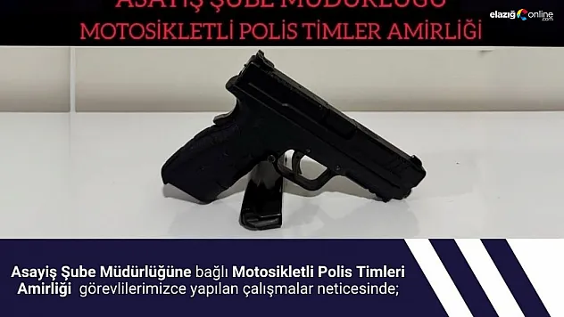 Bingöl'de ruhsatsız tabanca ele geçirildi