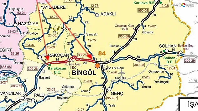 Bingöl-Elazığ yolu ulaşıma kapatıldı