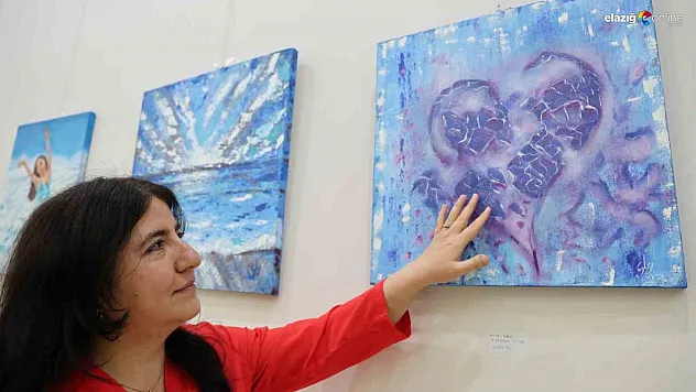 Elazığlı Doktorun Mikroskobik İlhamı, Tuvale Yansıdı: 'Yoldaki Fırça İzlerim' Sergisi Açıldı!