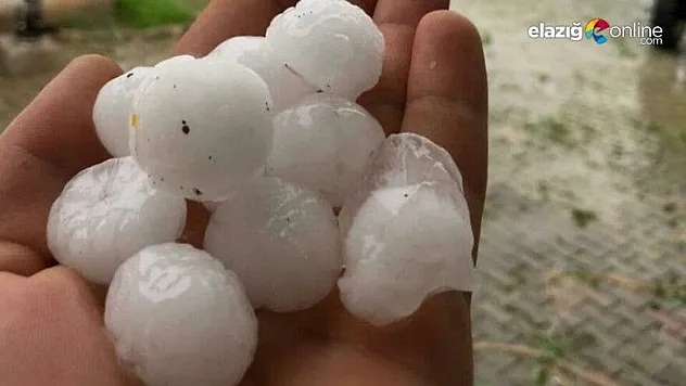 Ceviz büyüklüğünde dolu yağışı